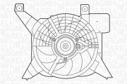 069422381010 MAGNETI MARELLI ventilátor chladenia motora 069422381010 MAGNETI MARELLI