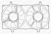 069422421010 MAGNETI MARELLI ventilátor chladenia motora 069422421010 MAGNETI MARELLI