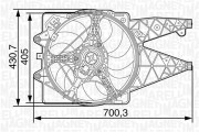 069422446010 Větrák, chlazení motoru MAGNETI MARELLI