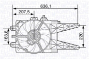 069422479010 MAGNETI MARELLI ventilátor chladenia motora 069422479010 MAGNETI MARELLI