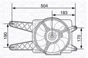 069422480010 MAGNETI MARELLI ventilátor chladenia motora 069422480010 MAGNETI MARELLI