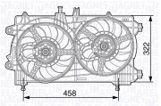 069422481010 MAGNETI MARELLI ventilátor chladenia motora 069422481010 MAGNETI MARELLI