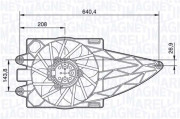 069422483010 MAGNETI MARELLI ventilátor chladenia motora 069422483010 MAGNETI MARELLI