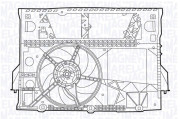 069422547010 MAGNETI MARELLI ventilátor chladenia motora 069422547010 MAGNETI MARELLI