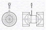 069412691010 MAGNETI MARELLI vnútorný ventilátor 069412691010 MAGNETI MARELLI