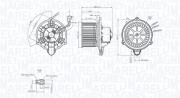 069412752010 MAGNETI MARELLI vnútorný ventilátor 069412752010 MAGNETI MARELLI