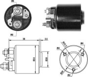 940113050060 Elektromagnetický spínač, startér MAGNETI MARELLI