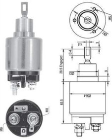 940113050127 Elektromagnetický spínač, startér MAGNETI MARELLI