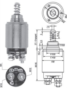 940113050262 Elektromagnetický spínač, startér MAGNETI MARELLI