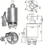 940113050292 MAGNETI MARELLI elektromagnetický spínač pre żtartér 940113050292 MAGNETI MARELLI