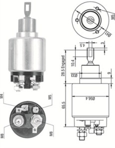 940113050323 Elektromagnetický spínač, startér MAGNETI MARELLI