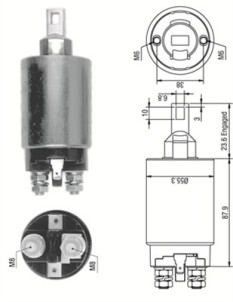 940113050330 Elektromagnetický spínač, startér MAGNETI MARELLI