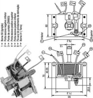 940113050339 MAGNETI MARELLI elektromagnetický spínač pre żtartér 940113050339 MAGNETI MARELLI