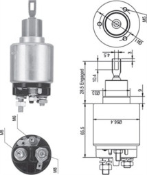 940113050344 Elektromagnetický spínač, startér MAGNETI MARELLI