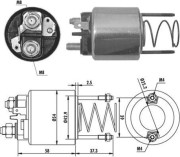 940113050382 MAGNETI MARELLI elektromagnetický spínač pre żtartér 940113050382 MAGNETI MARELLI