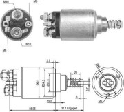 940113050389 MAGNETI MARELLI elektromagnetický spínač pre żtartér 940113050389 MAGNETI MARELLI