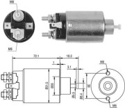 940113050397 MAGNETI MARELLI elektromagnetický spínač pre żtartér 940113050397 MAGNETI MARELLI