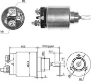 940113050407 Elektromagnetický spínač, startér MAGNETI MARELLI