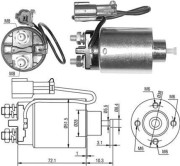 940113050482 MAGNETI MARELLI elektromagnetický spínač pre żtartér 940113050482 MAGNETI MARELLI