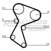 RR1154 ROULUNDS RUBBER ozubený remeň RR1154 ROULUNDS RUBBER