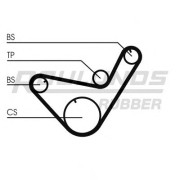 RR1316 Ozubený řemen ROULUNDS RUBBER