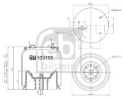 109190 Mech, pneumaticke odpruzeni FEBI BILSTEIN