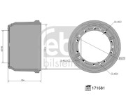 171681 Brzdový buben FEBI BILSTEIN