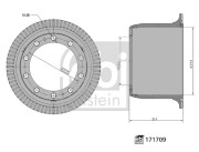 171709 Brzdový buben FEBI BILSTEIN