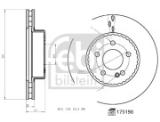 175190 Brzdový kotouč FEBI BILSTEIN