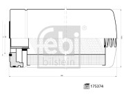 175374 Hydraulický filtr, automatická převodovka FEBI BILSTEIN