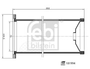 181994 FEBI BILSTEIN vzduchový filter 181994 FEBI BILSTEIN