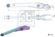 182068 Řídicí páka, zavěšení kol FEBI BILSTEIN