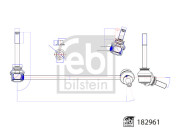 182961 Tyč/vzpěra, stabilizátor FEBI BILSTEIN