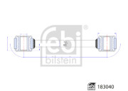 183040 FEBI BILSTEIN tyč/vzpera stabilizátora 183040 FEBI BILSTEIN