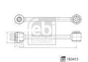 183415 Tyč/vzpěra, stabilizátor FEBI BILSTEIN