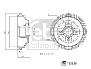 183839 FEBI BILSTEIN brzdový bubon 183839 FEBI BILSTEIN