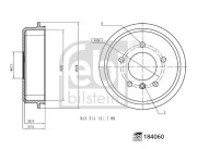 184060 Brzdový buben FEBI BILSTEIN