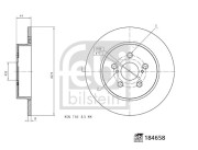 184658 FEBI BILSTEIN brzdový kotúč 184658 FEBI BILSTEIN