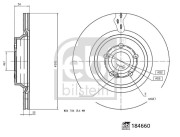 184660 FEBI BILSTEIN brzdový kotúč 184660 FEBI BILSTEIN