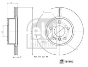 184662 FEBI BILSTEIN brzdový kotúč 184662 FEBI BILSTEIN