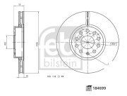 184699 FEBI BILSTEIN brzdový kotúč 184699 FEBI BILSTEIN