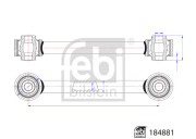 184881 FEBI BILSTEIN rameno zavesenia kolies 184881 FEBI BILSTEIN