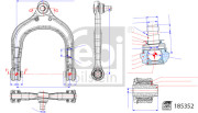 185352 FEBI BILSTEIN rameno zavesenia kolies 185352 FEBI BILSTEIN