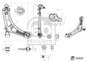 185609 Řídicí páka, zavěšení kol FEBI BILSTEIN