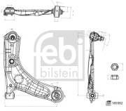 185902 FEBI BILSTEIN rameno zavesenia kolies 185902 FEBI BILSTEIN