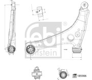 185906 Řídicí páka, zavěšení kol FEBI BILSTEIN