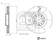 186033 Brzdový kotouč FEBI BILSTEIN