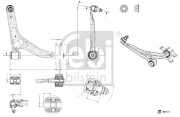 186141 FEBI BILSTEIN rameno zavesenia kolies 186141 FEBI BILSTEIN