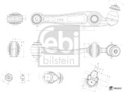 186263 FEBI BILSTEIN rameno zavesenia kolies 186263 FEBI BILSTEIN