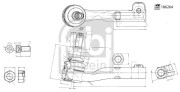 186264 Hlava příčného táhla řízení FEBI BILSTEIN